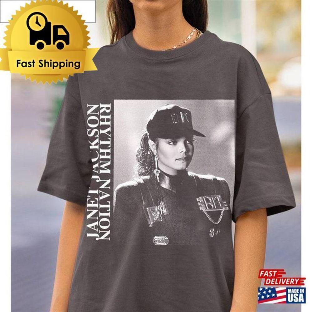 Retro Janet Jackson Shirt T-Shirt Fan Gift For Men Women Uisex T